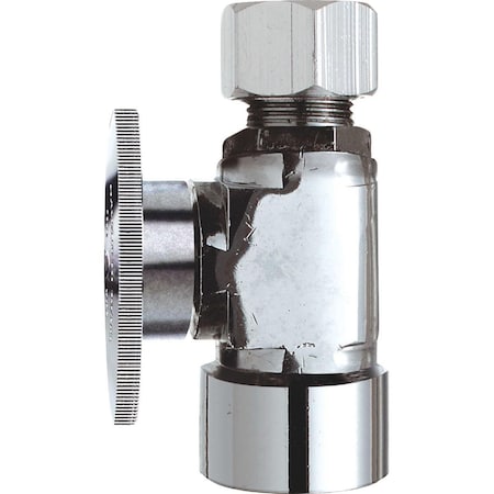 All-Source 1/2 In. FIP x 3/8 In. OD Quarter Turn Straight Valve 456411